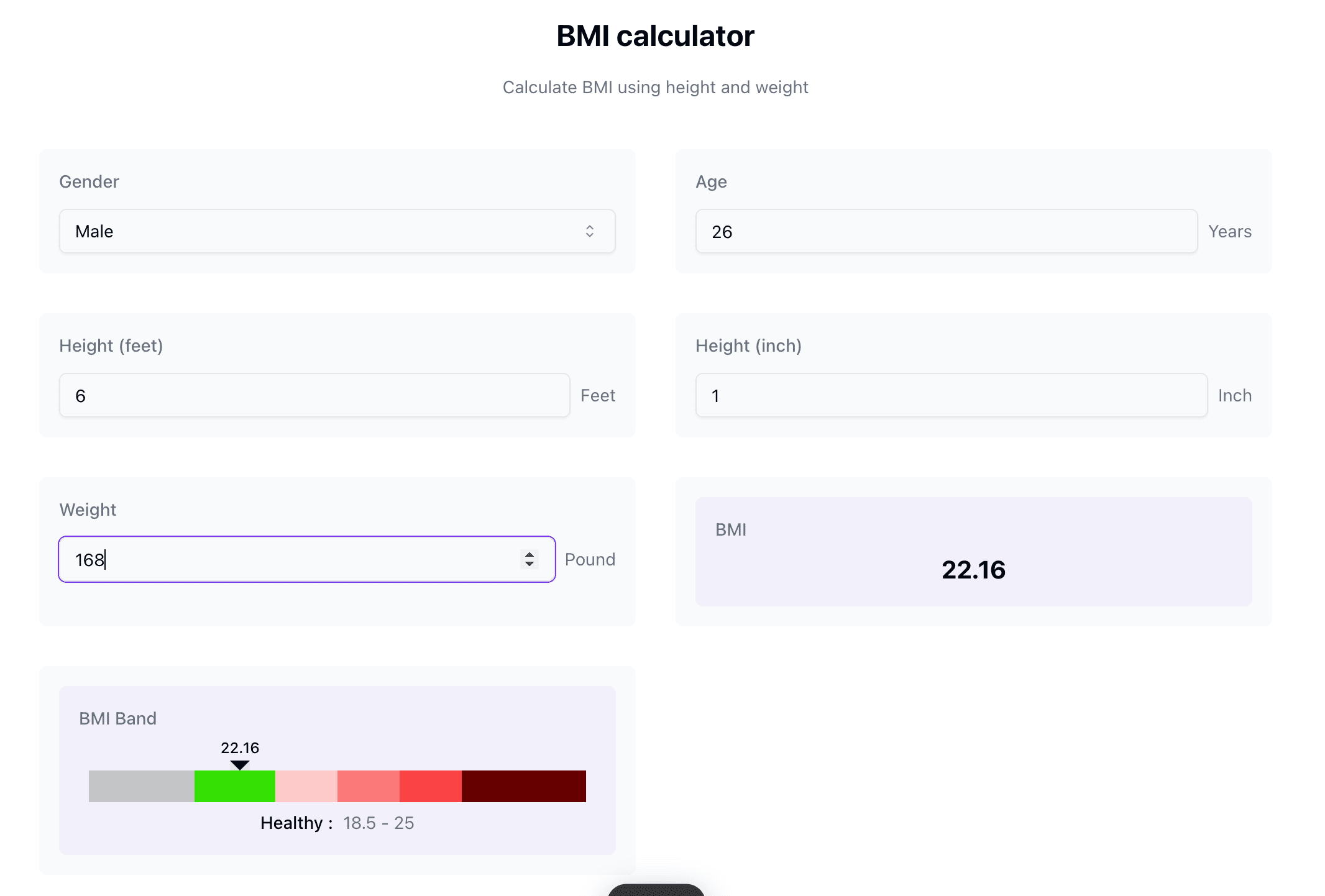 Form Calculator Preview